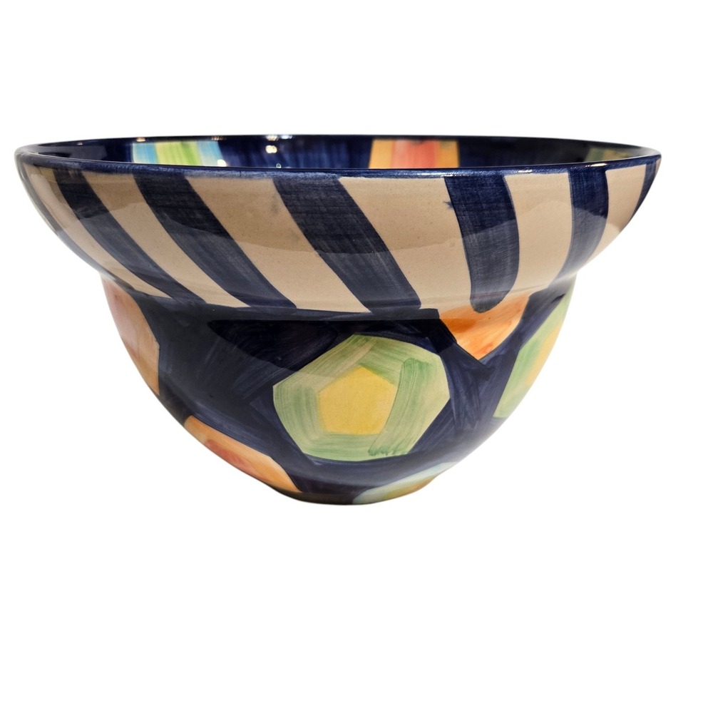 Ikea Protest Bowl Memphis Style designed by Asa Gray Vintage 90s Ceramic Turkey
